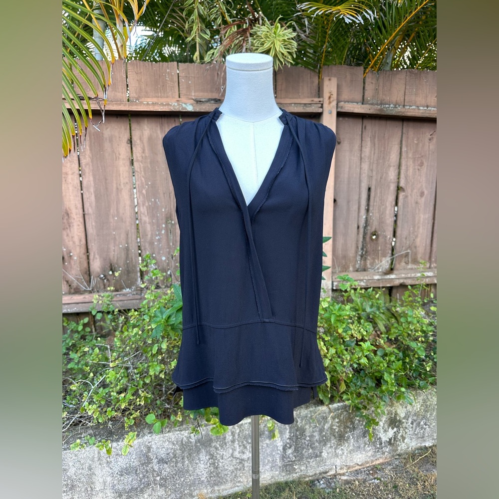 Proenza Schouler V-Neck Sleeveless Blouse Size 4